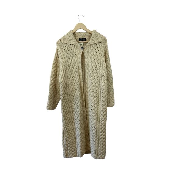 Women's Cream Cardigan Sweater - Picture 1 of 15